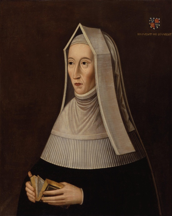 Lady Margaret Beaufort at Prayer from the National Portrait Gallery (Image in the public domain)