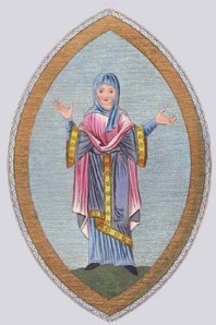 An Anglo-Saxon woman, possibly a nun