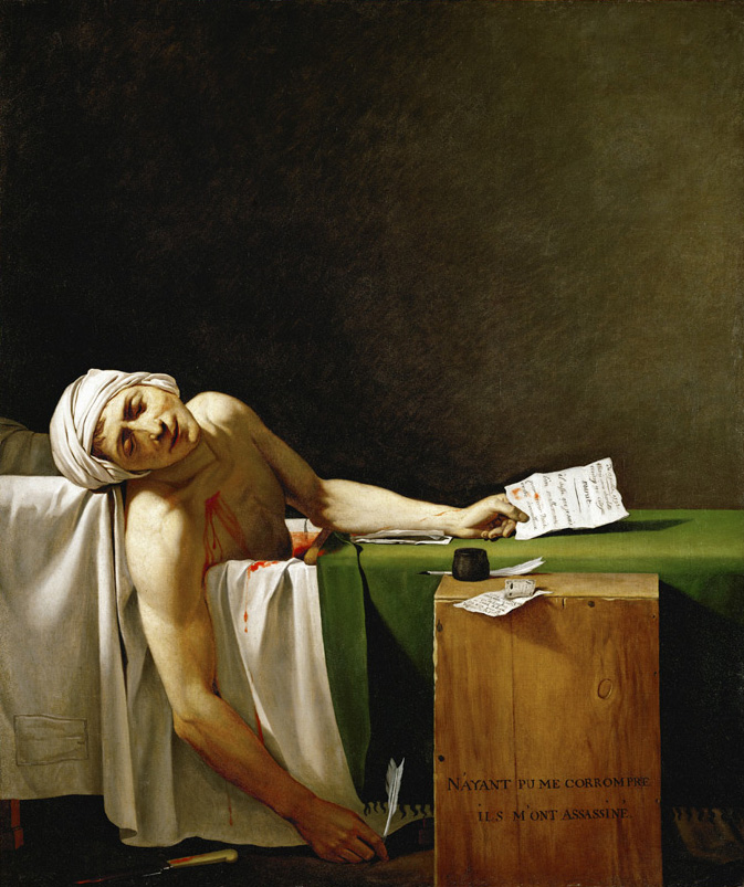 The Death of Marat by Jacques Louis David