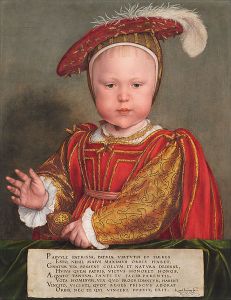 King Edward VI as a child by Hans Holbein the Younger 